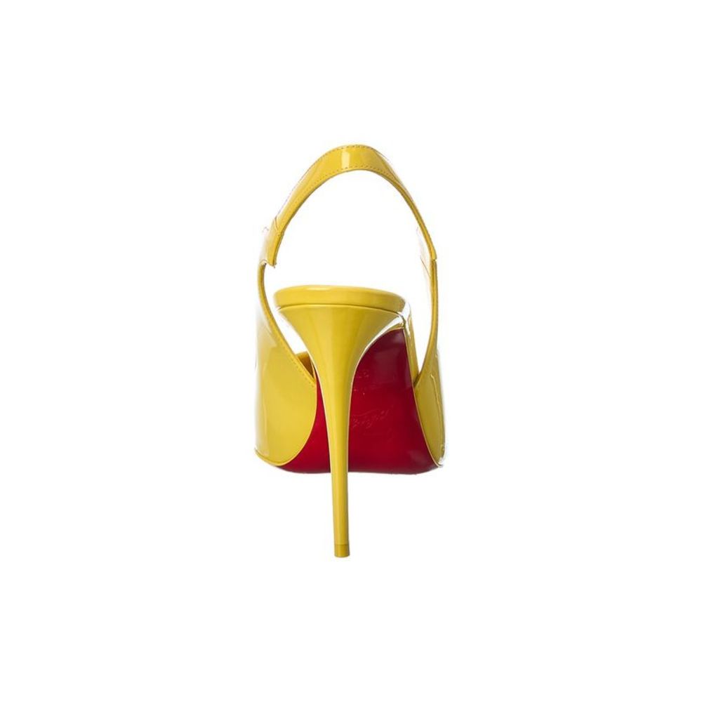 Christian Louboutin Hot Chick Sling 100 Patent Slingback Pump - Picture 3 of 5